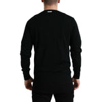 Dolce & Gabbana Black Wool Round Neck Pullover Sweater TSH84544-46