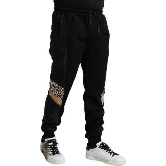 Dolce & Gabbana Black Cotton Slim Stretch Jogger Pants PAN74936-54