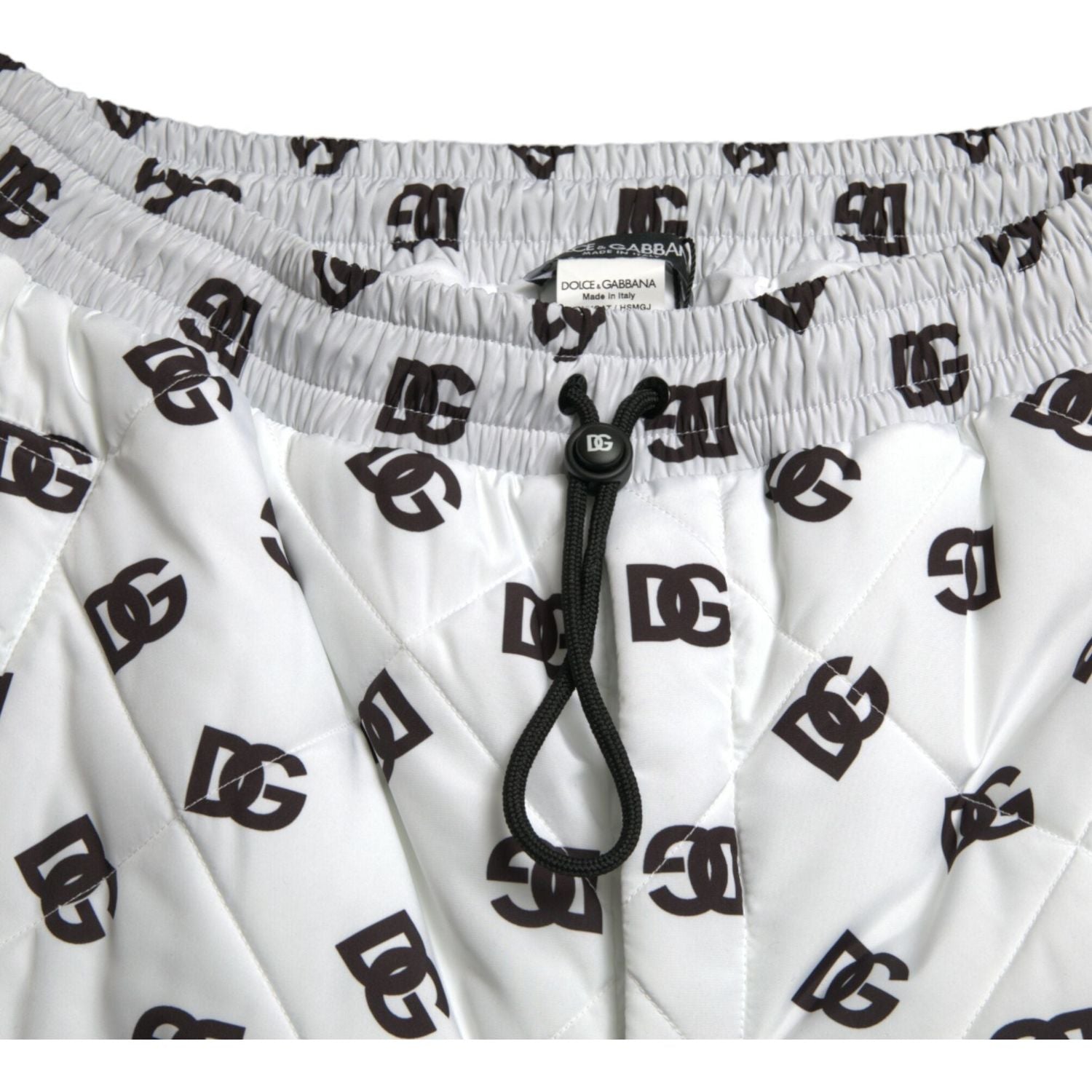 Dolce & Gabbana White Logo DG Print Men Jogger Sweatpants Pants