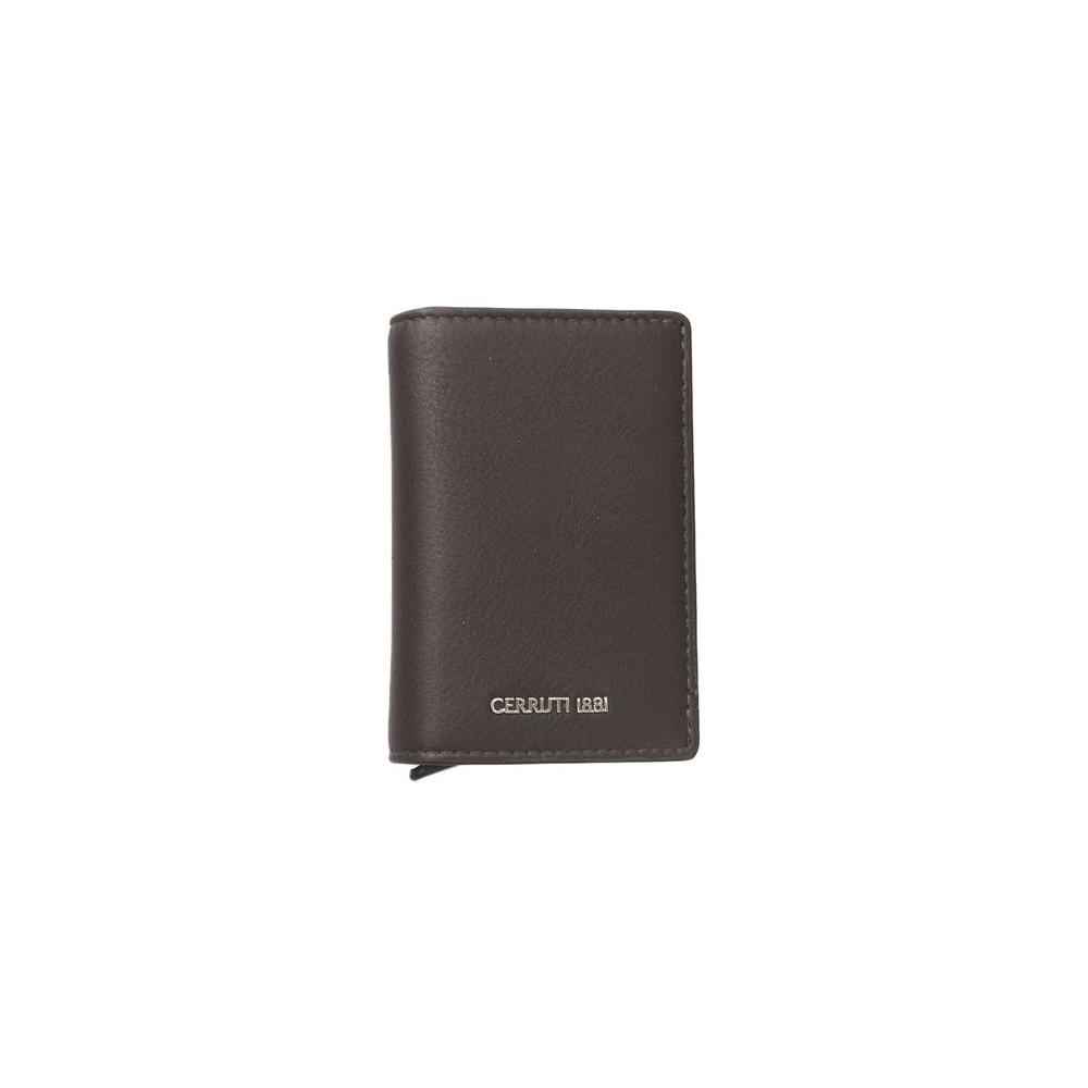 Cerruti 1881 Brown Calfskin Men Wallet