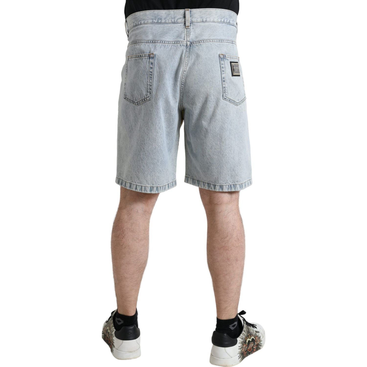 شورت برمودا من القطن متعدد الألوان بنقشة زهور من دولتشي آند غابانا