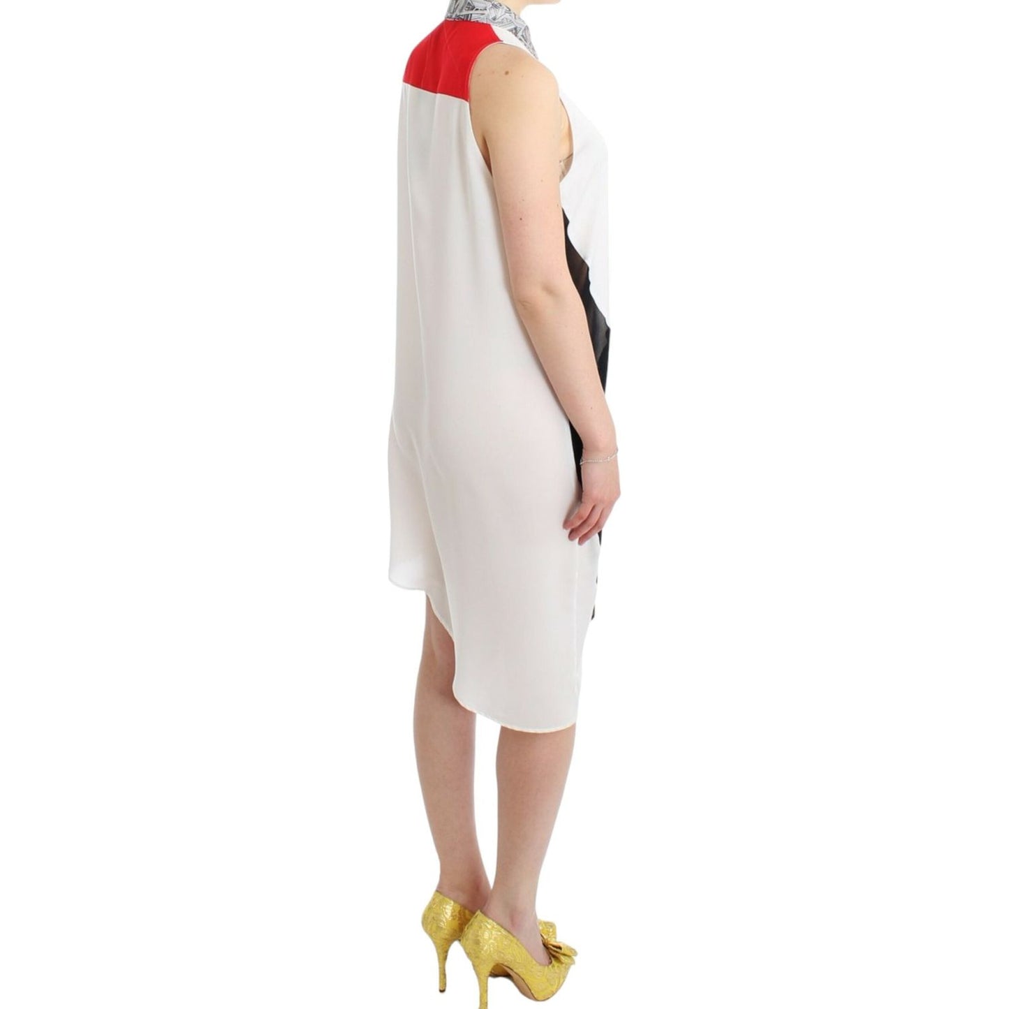 Costume National White shirt assymetric hem dress