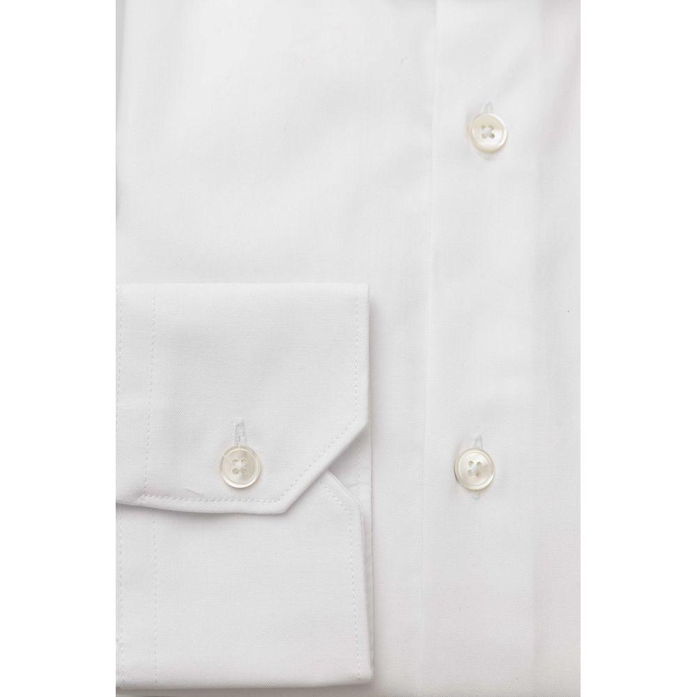 Bagutta White Cotton Men Shirt BA-23956-S