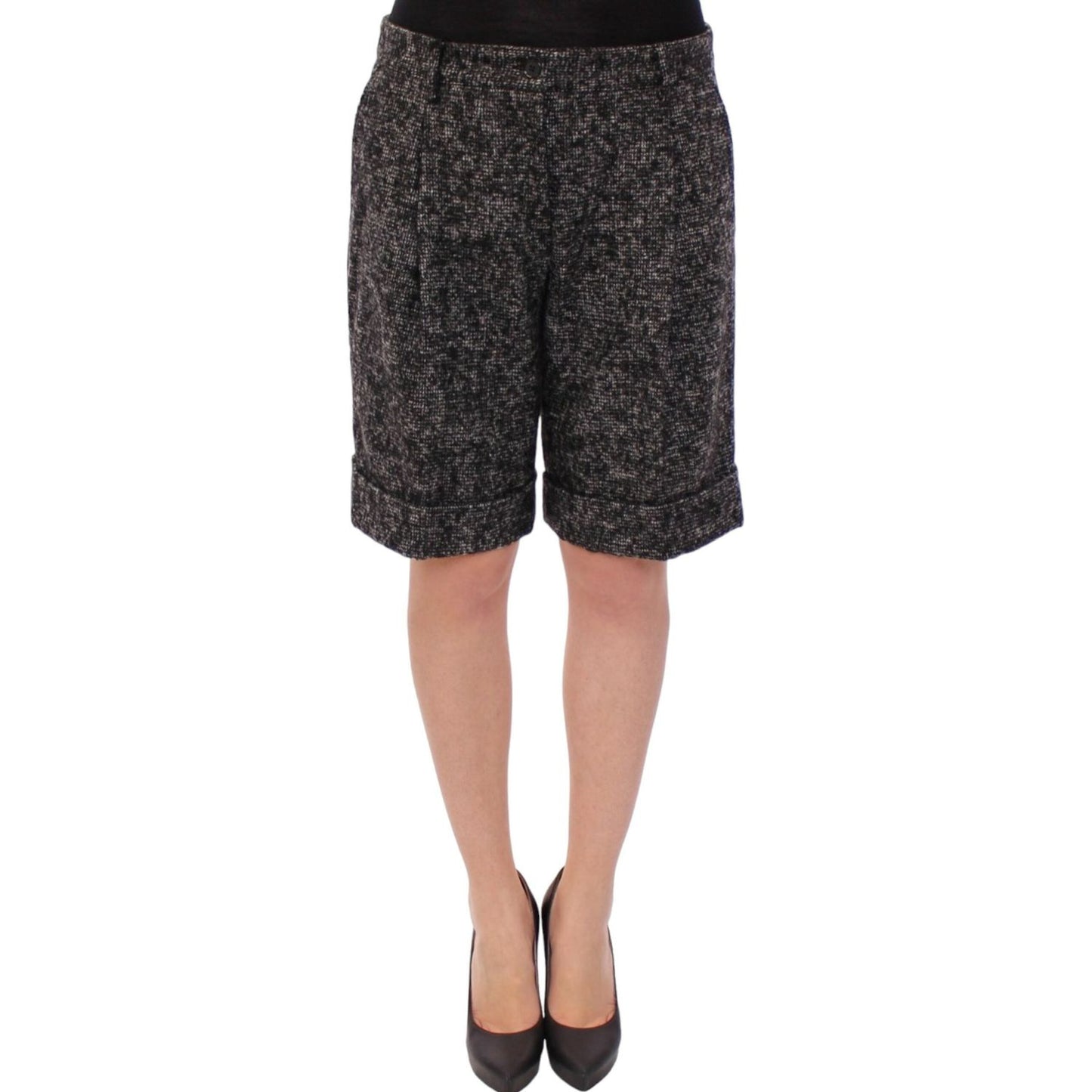 Dolce & Gabbana Gray wool shorts pants