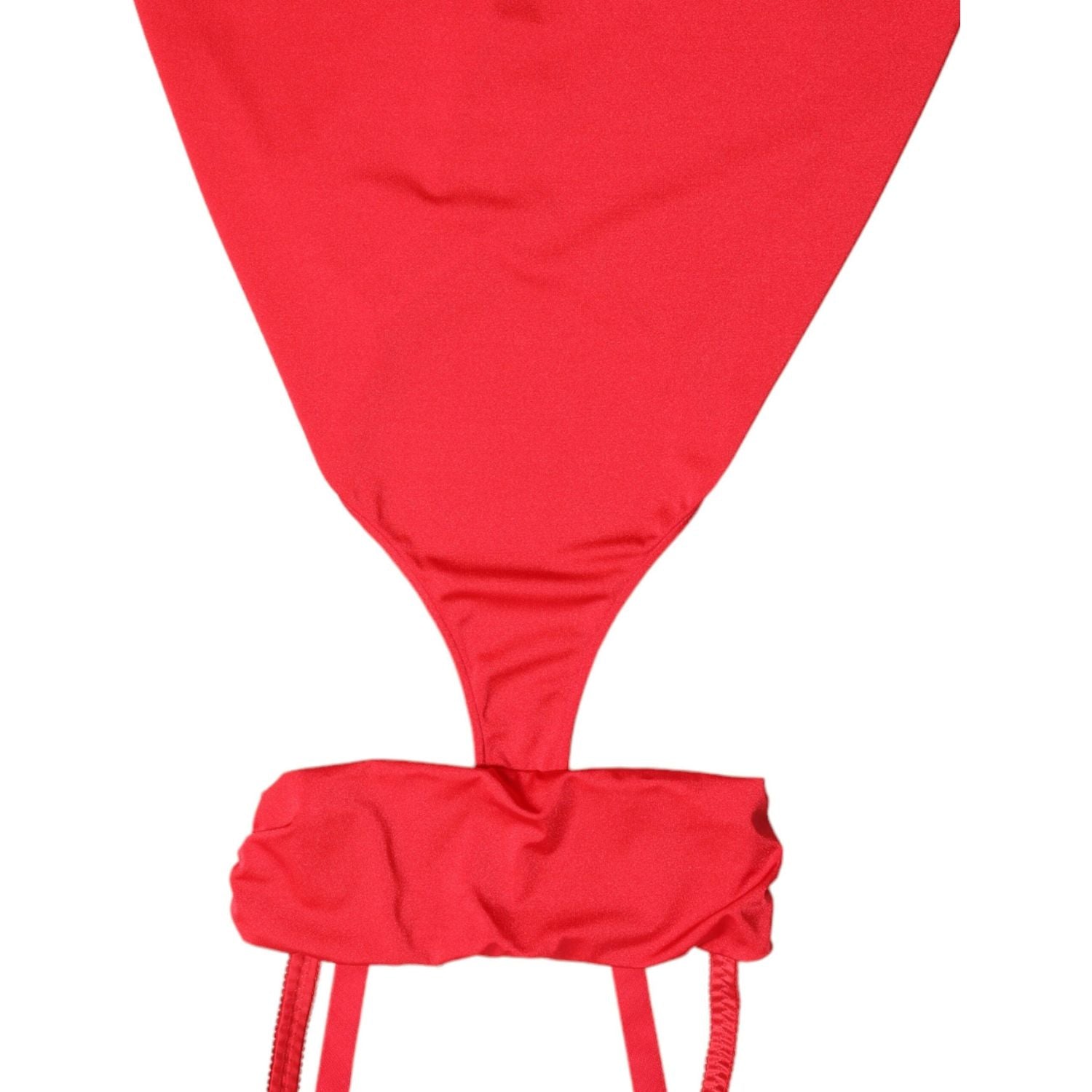 فستان قصير ضيق باللون الأحمر من دولتشي آند غابانا