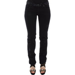 Ermanno Scervino Black Slim Jeans Denim Pants Skinny Stretch SIG12690-1