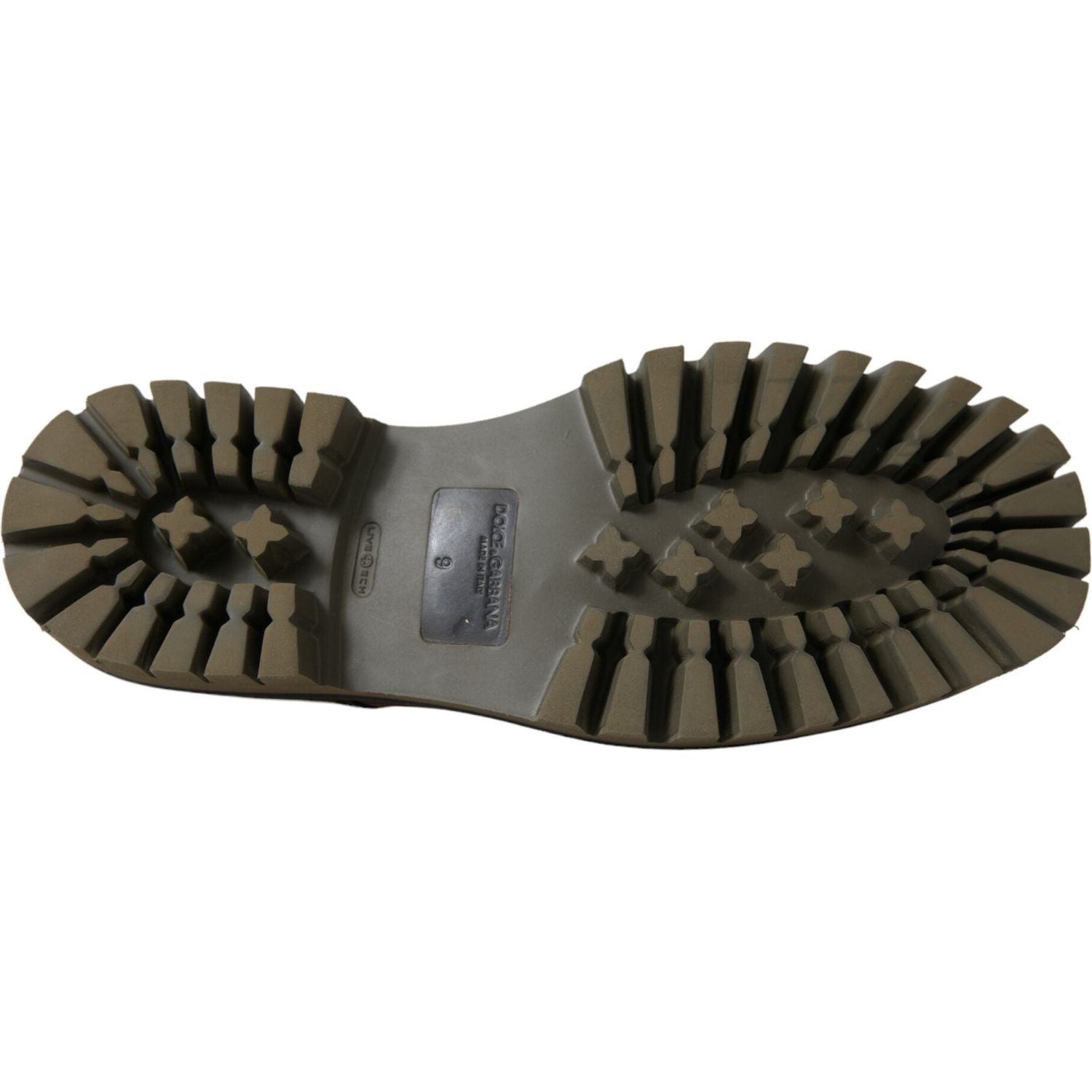 حذاء ديربي أنيق من الجلد الأسود من دولتشي آند غابانا