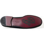 Dolce & Gabbana Black Velvet Slip On Loafers Dress Shoes MV5535-40