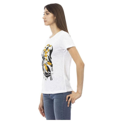 Trussardi Action White Cotton Women T-Shirt