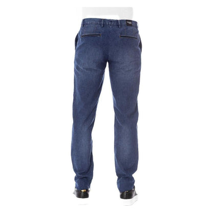 Trussardi Jeans Blue Cotton Men Jeans