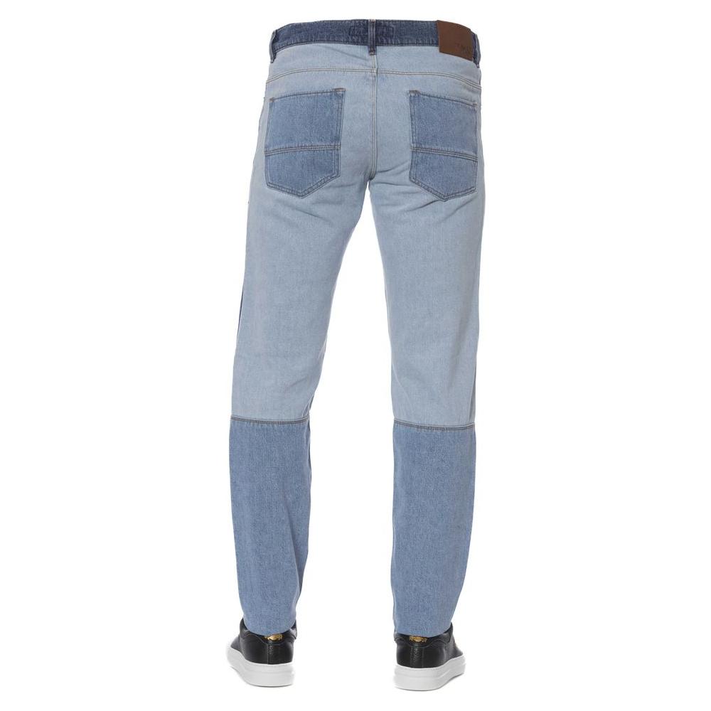 Trussardi Jeans Blue Cotton Men Jeans