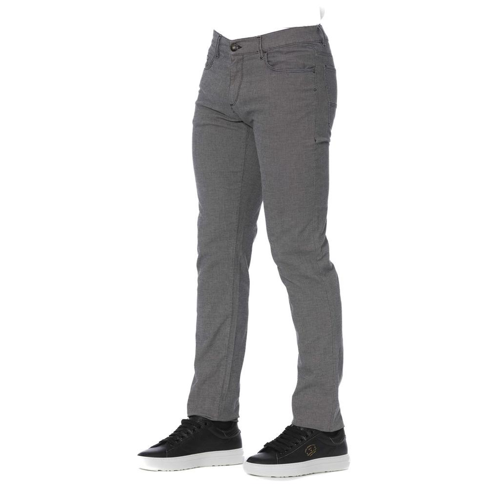 Trussardi Jeans Gray Cotton Pant