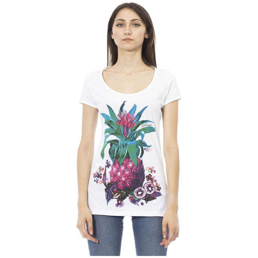 Just Cavalli White Cotton Women T-Shirt