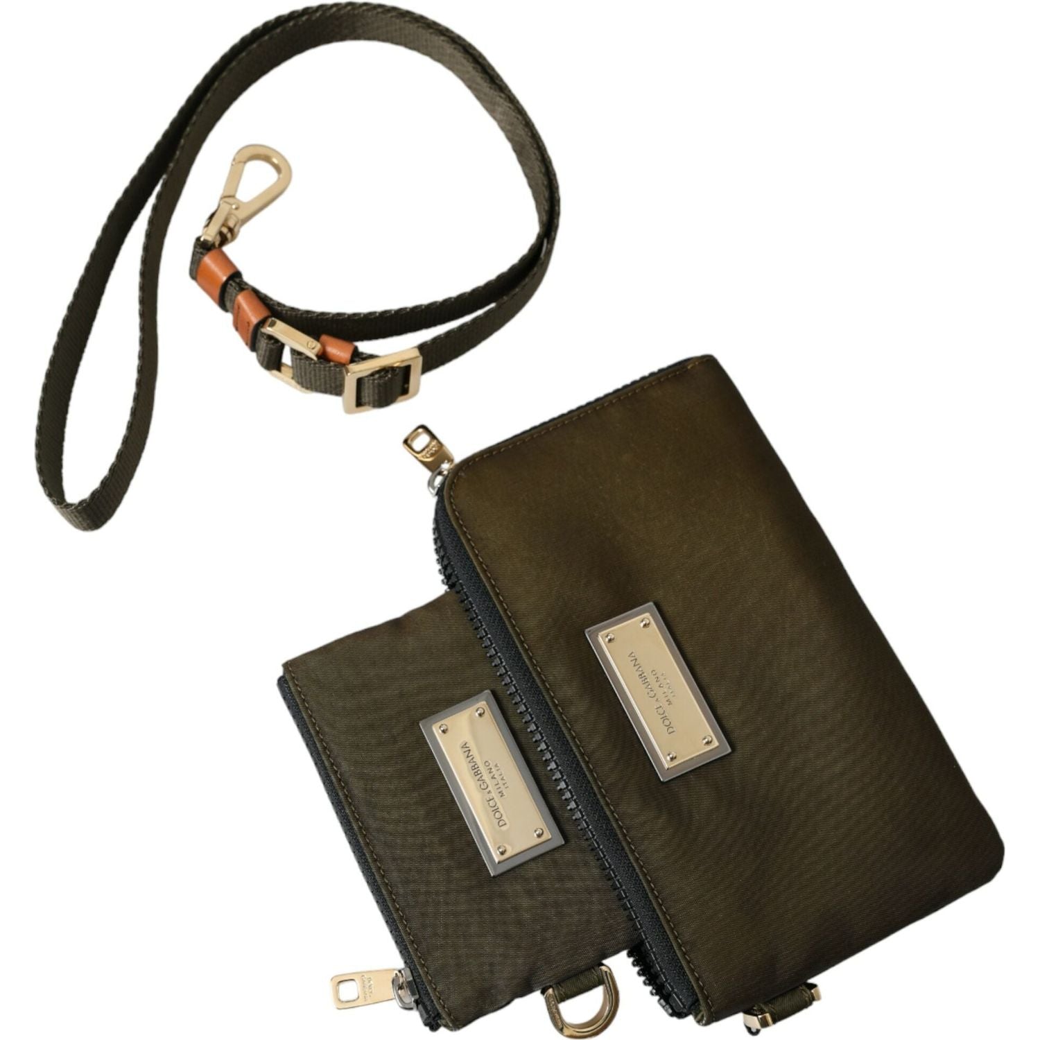 طقم دولتشي آند غابانا متعدد الوظائف باللون الأخضر الداكن الأنيق