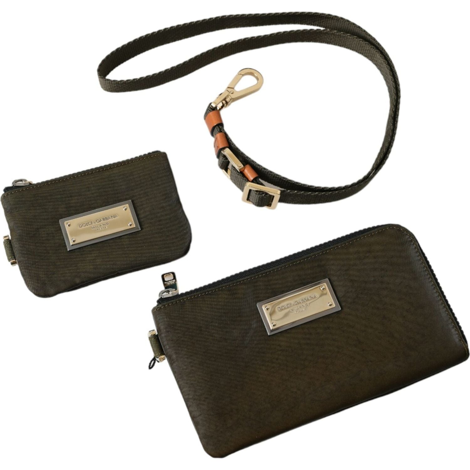 طقم دولتشي آند غابانا متعدد الوظائف باللون الأخضر الداكن الأنيق