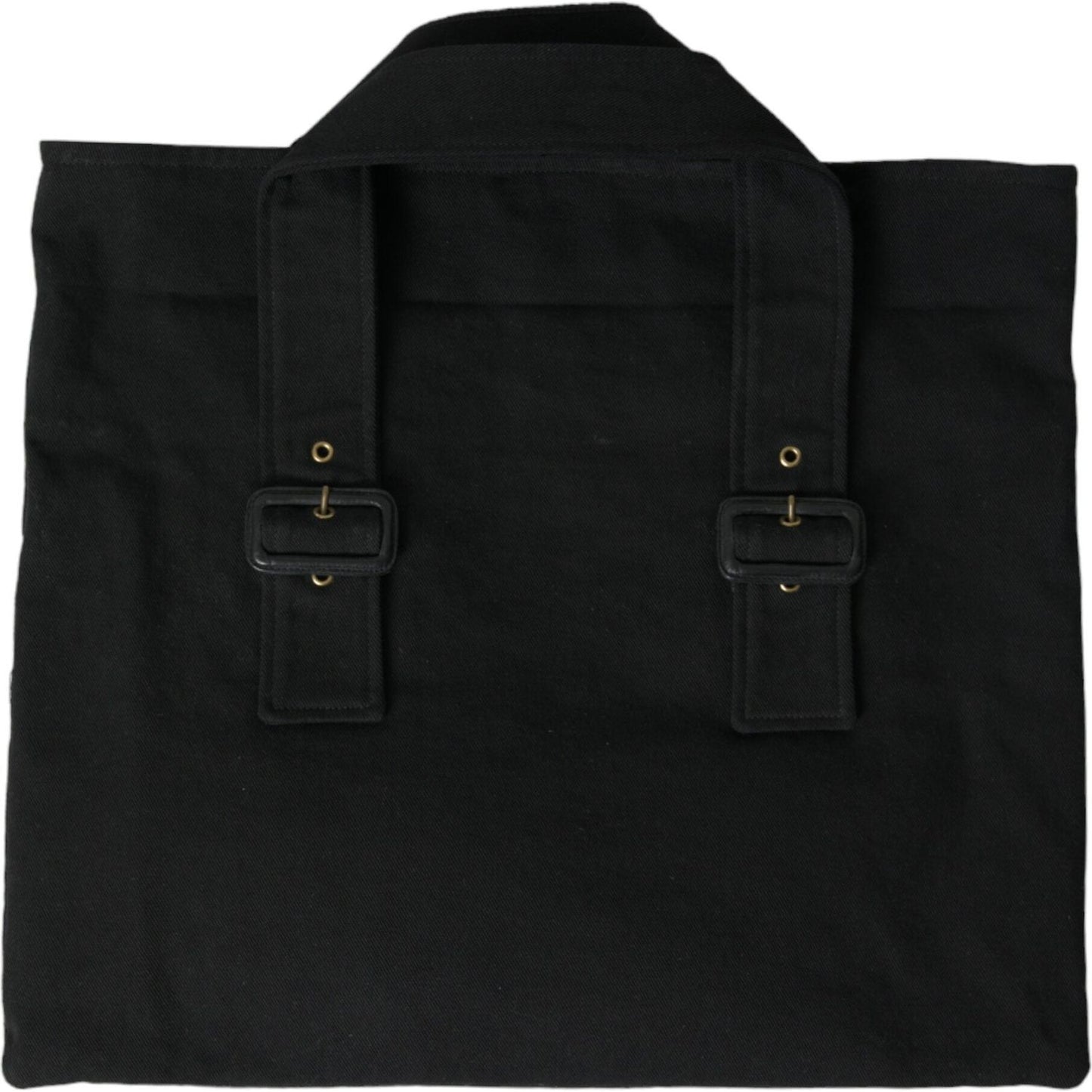 Miu Miu Black Canvas Denim Logo Shoulder Tote Shopping Bag BAG1190