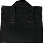 Miu Miu Black Canvas Denim Logo Shoulder Tote Shopping Bag BAG1190