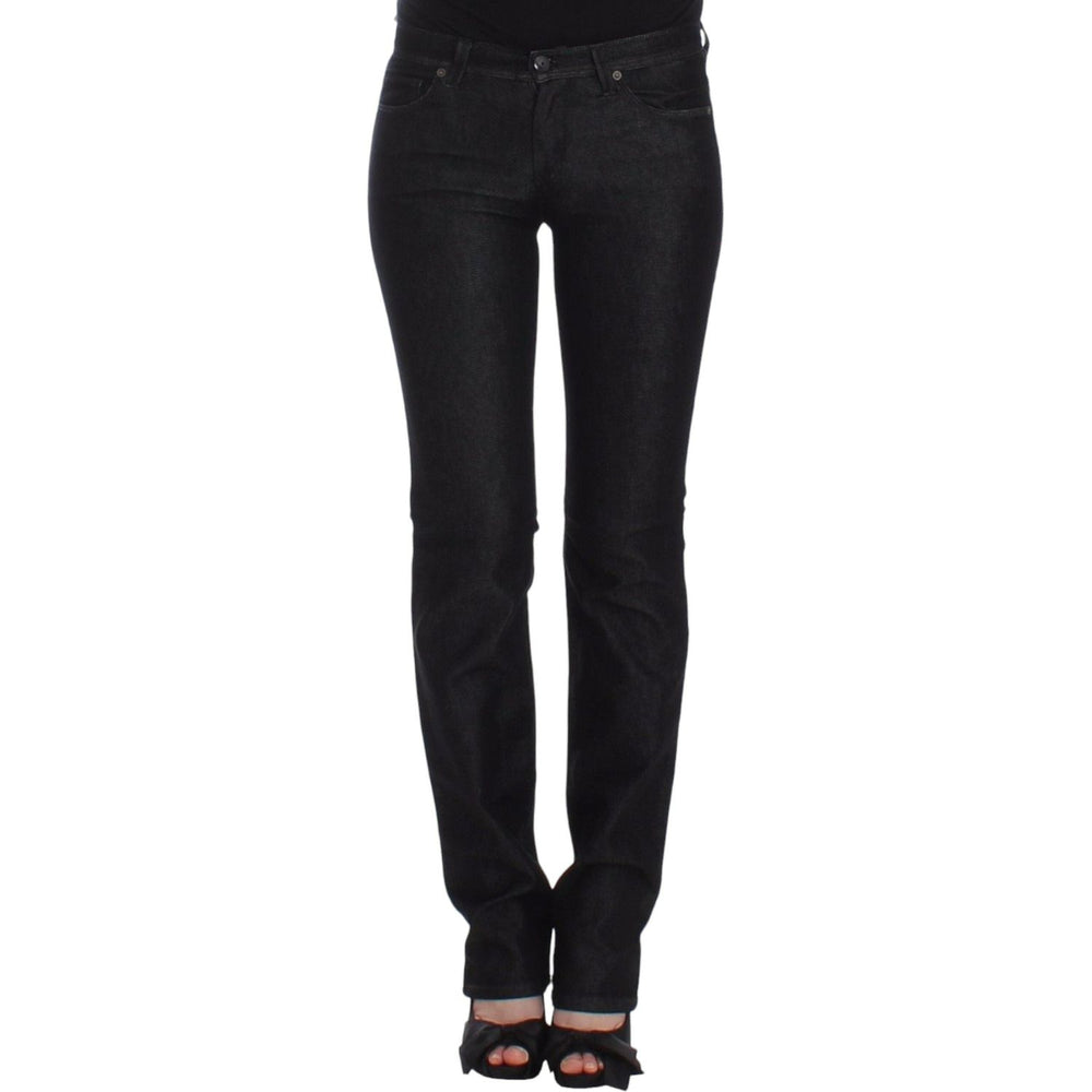 Ermanno Scervino Black Slim Jeans Denim Pants Skinny Leg Stretch SIG12452-2
