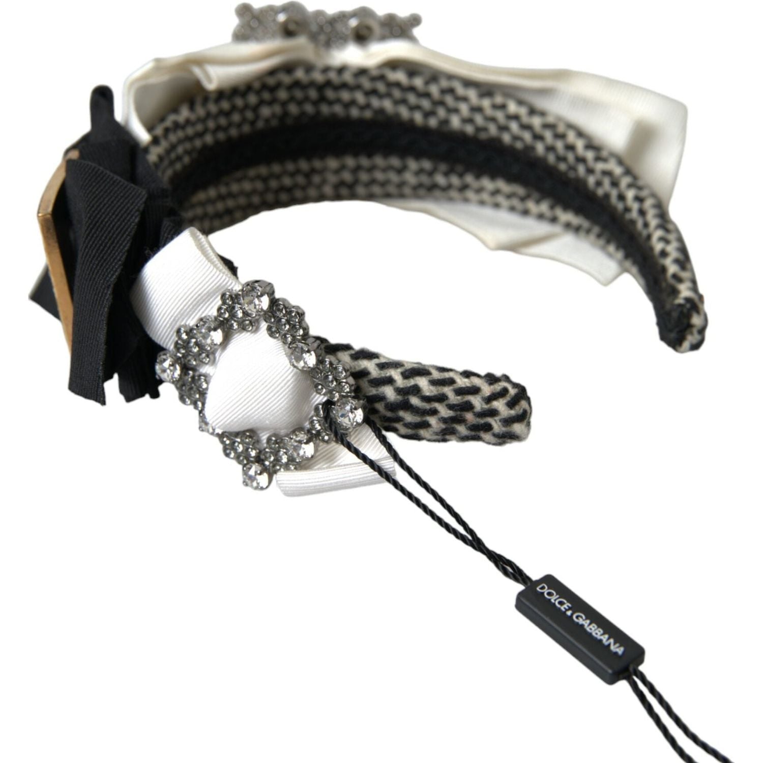 عصابة رأس نسائية مزينة بالكريستال متعدد الألوان من دولتشي آند غابانا