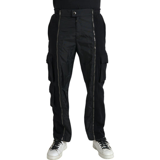 Dolce & Gabbana Black Cotton Blend Skinny Pants PAN75059#-48