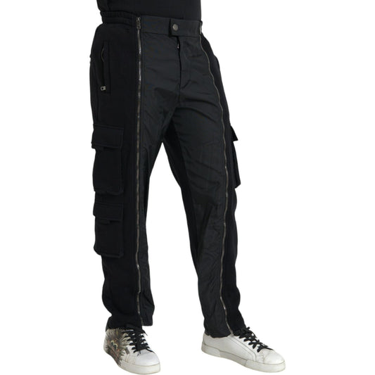 Dolce & Gabbana Black Cotton Blend Skinny Pants PAN75059#-48
