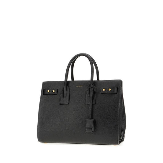 Saint Laurent Black Calf Leather Sac De Jour Handbag 717447DTI0W_1000
