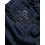 Dolce & Gabbana Gold SICILIA Jacquard Single Breasted Coat Blazer Dolce & Gabbana Dark Slate Gray