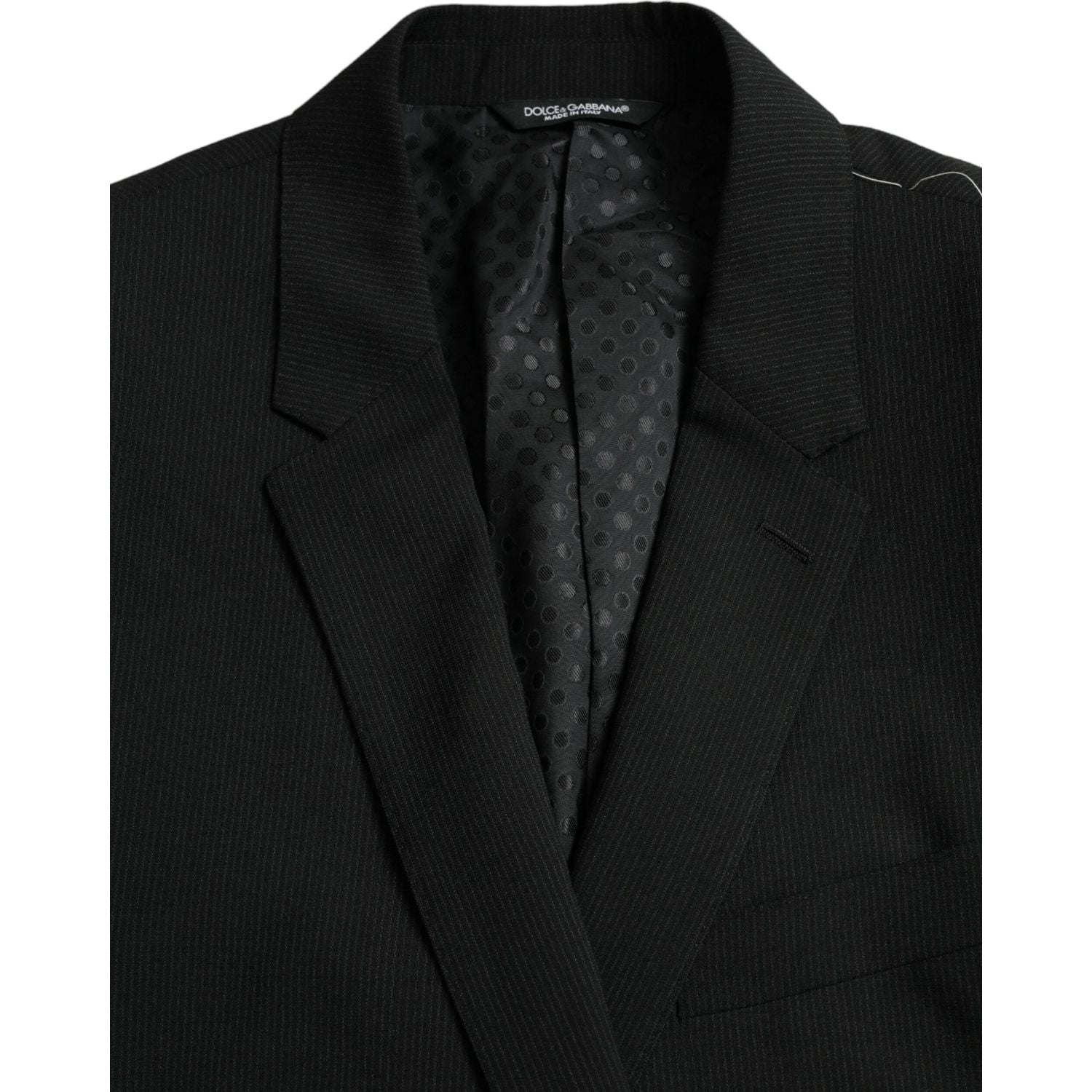 Dolce & Gabbana Blue MARTINI Shawl Single Breasted Blazer