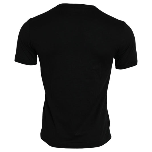 Dolce & Gabbana Black #DGFamily Cotton Crew Neck T-shirt TSH84620-46