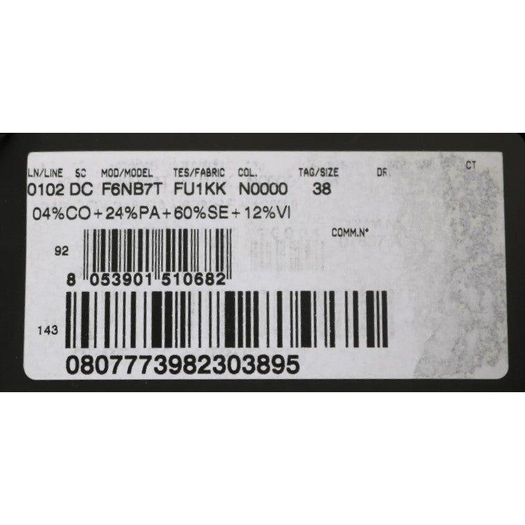 فستان دولتشي آند غابانا الأنيق ذو الأكمام الطويلة باللون الأسود