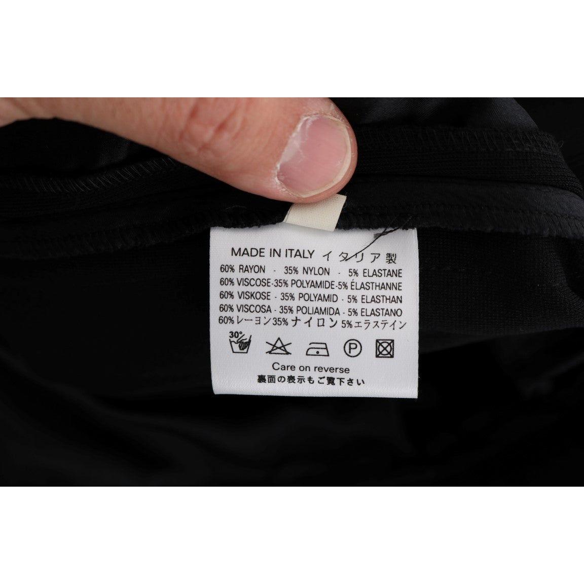 Ermanno Scervino Black Viscose Flare Bootcut Pants