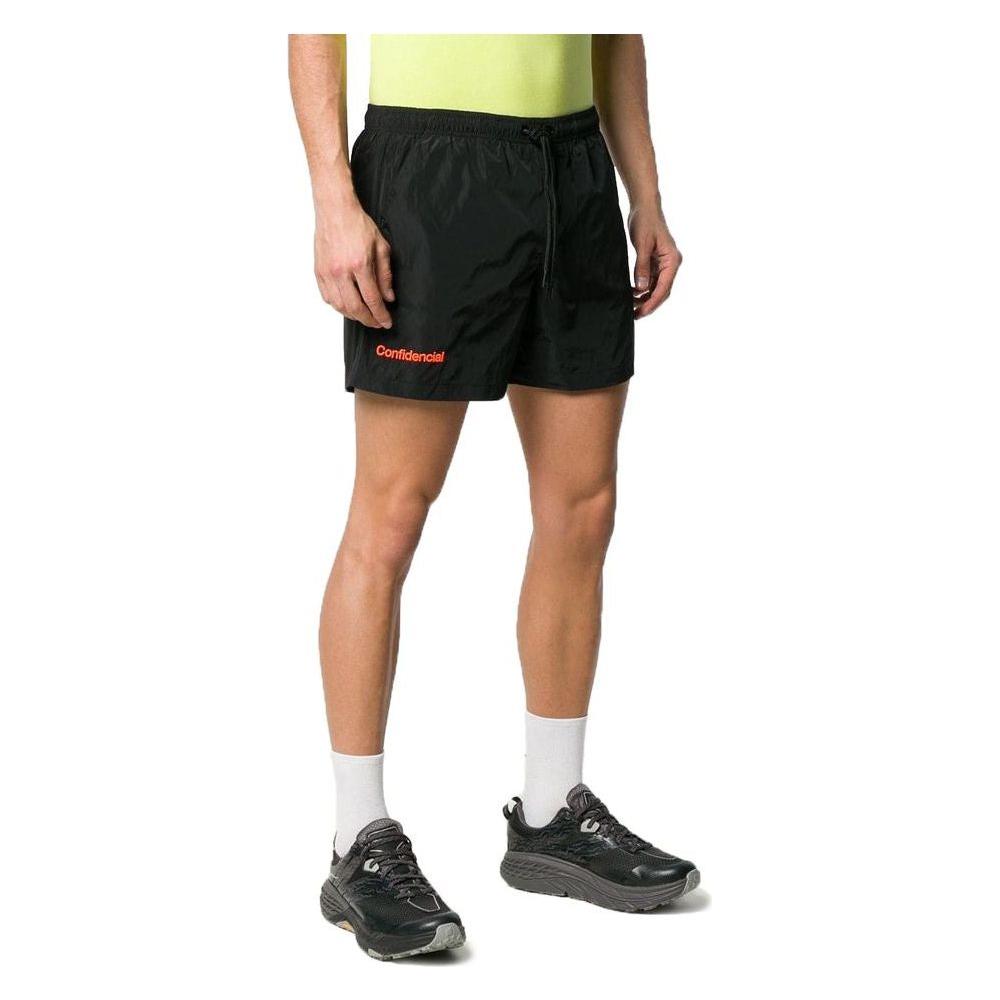 ملابس السباحة الملاكم الأسود المطرز الأنيق من مارسيلو بورلون