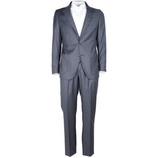 Made in Italy Gray Wool Men's Suit ER-12990-IT52 | XL