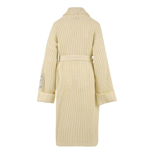 Hinnominate White Marabou Women Cardigan
