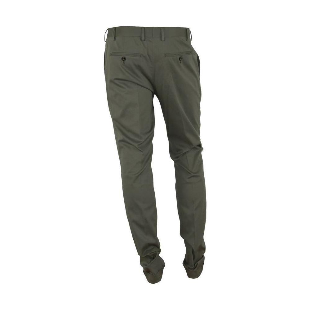 Made in Italy Green Cotton Pant