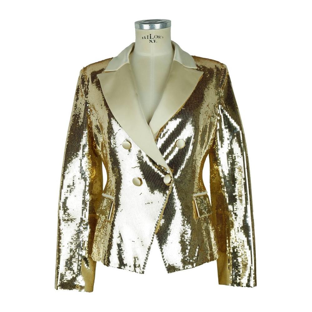 Elisabetta Franchi Yellow Polyester Blazer