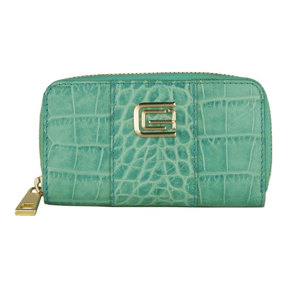 Cavalli Class Blue Calfskin Keychain