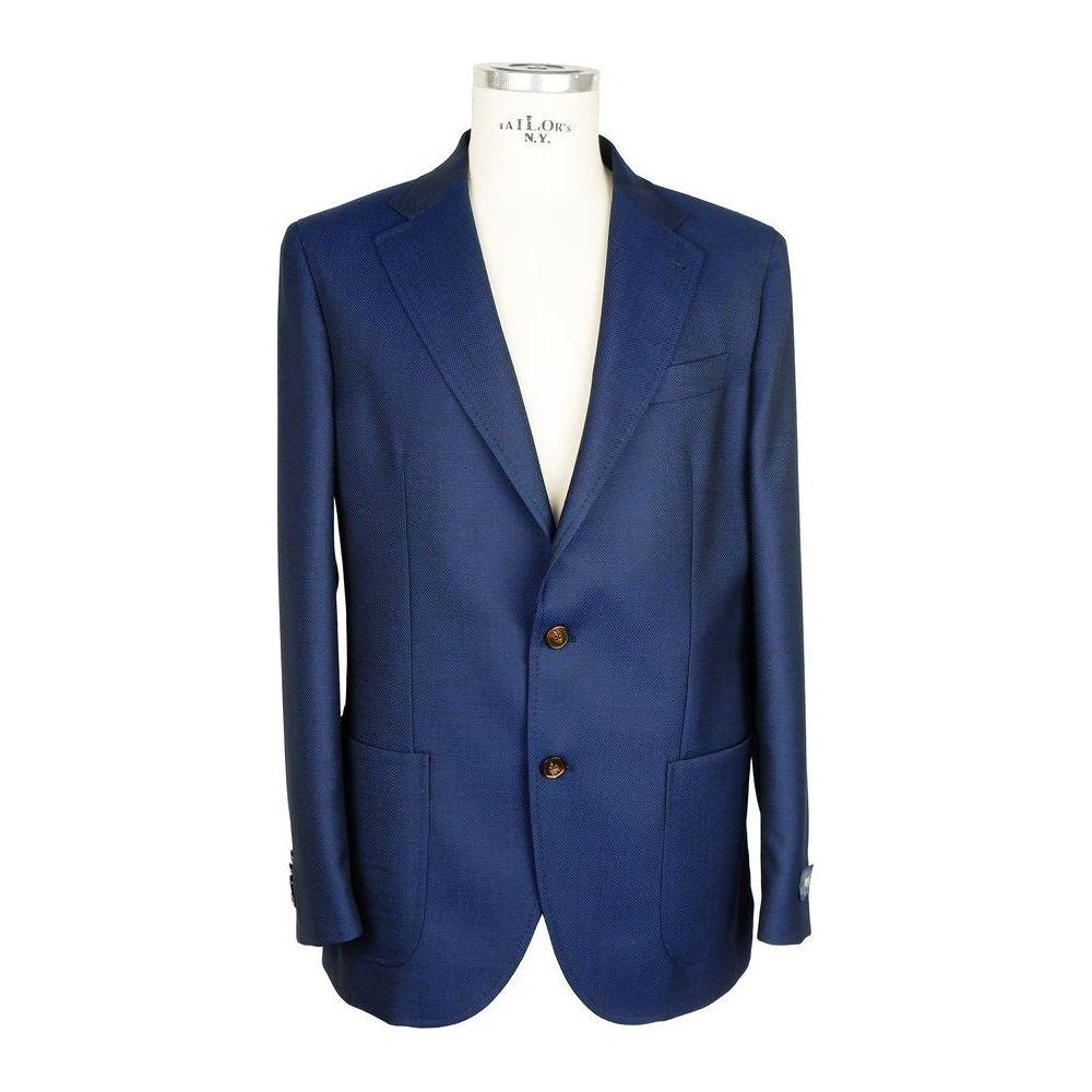 Emilio Romanelli Blue Wool Blazer