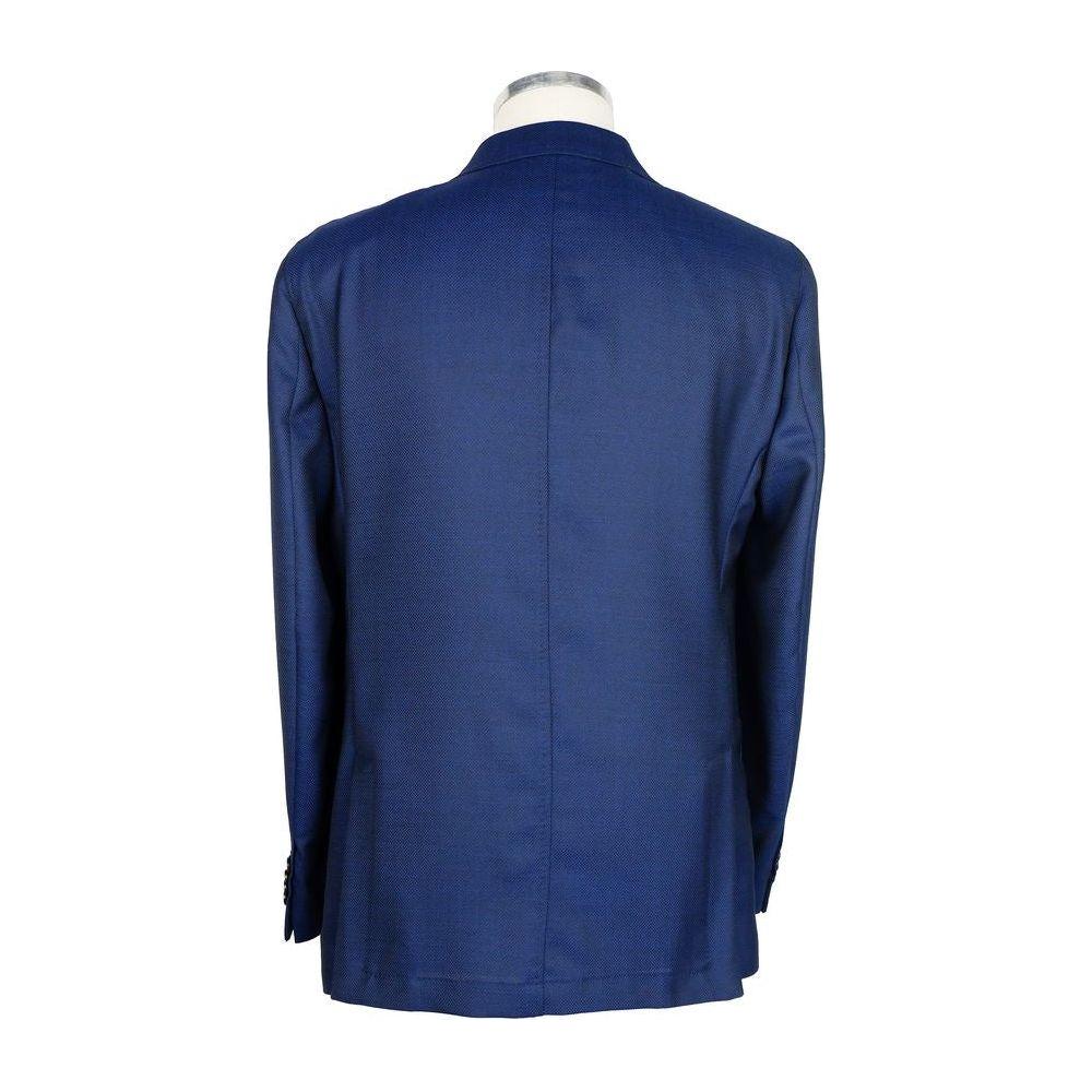 Emilio Romanelli Blue Wool Blazer