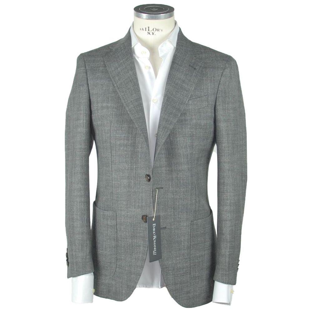 Emilio Romanelli Gray Wool Blazer