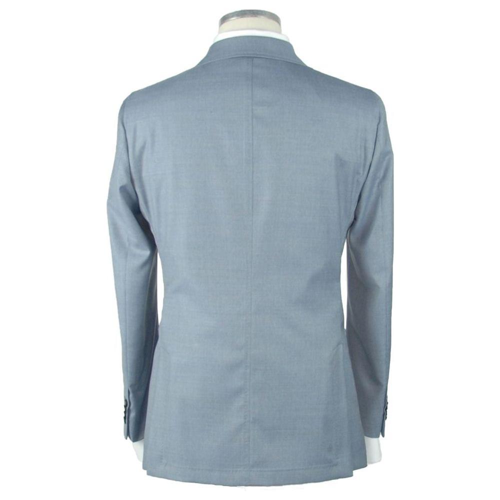 Emilio Romanelli Blue Wool Blazer
