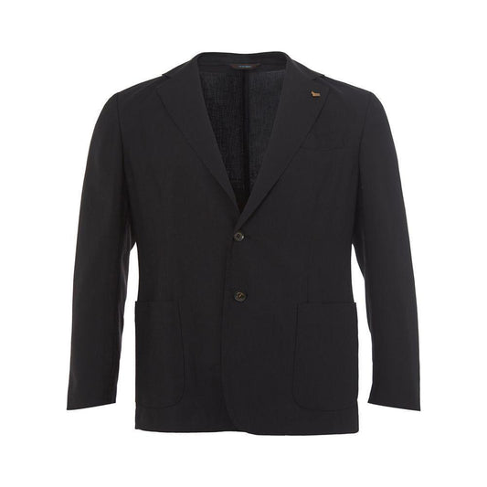 Colombo Elegant Cashmere Black Jacket CO-1935676-IT58 | 3XL