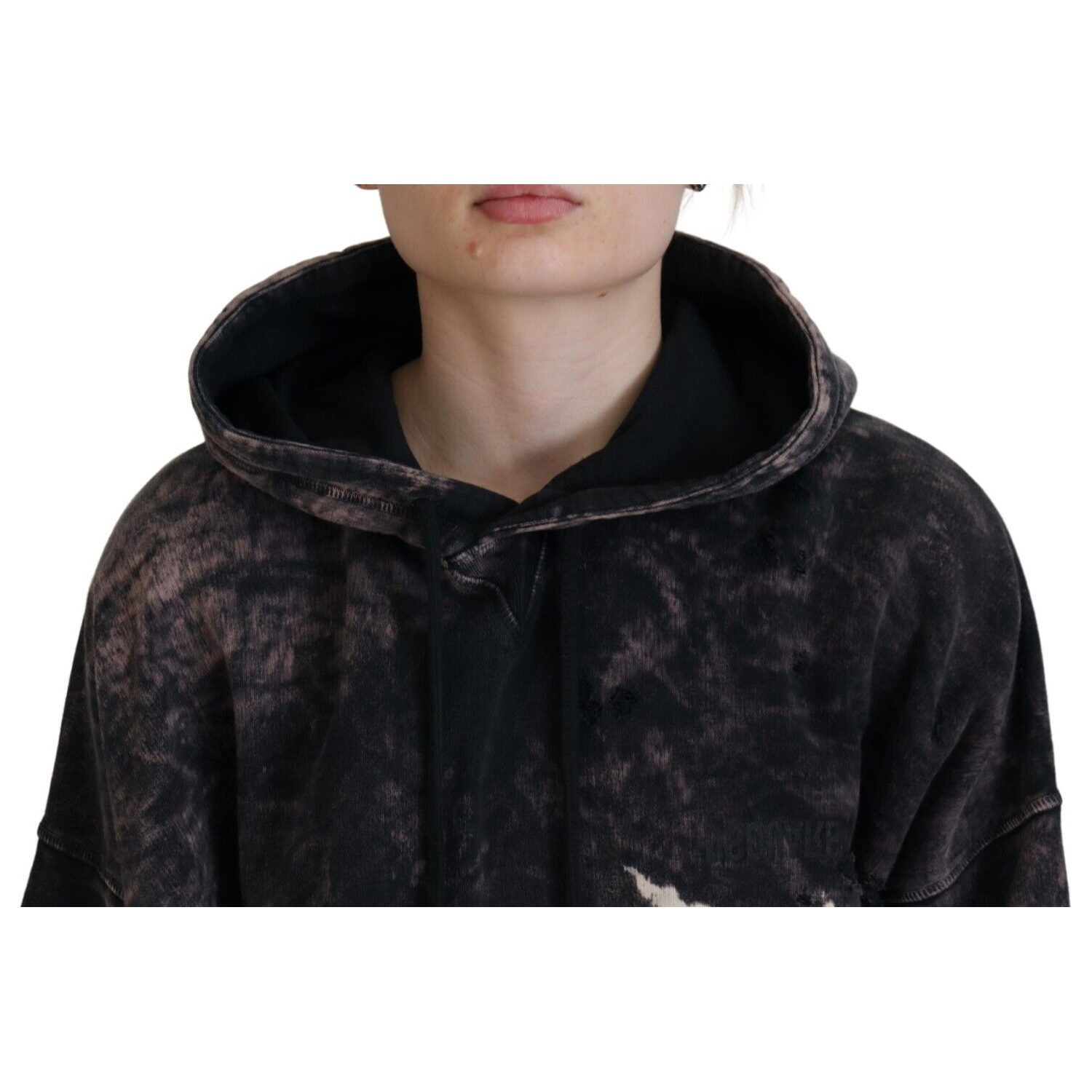 سويت شيرت بغطاء رأس من القطن متعدد الألوان من Dsquared²