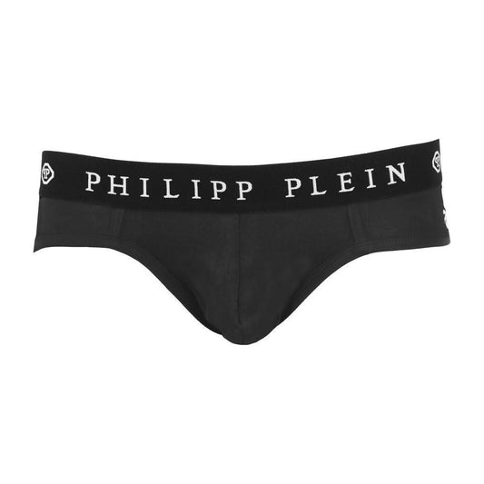 Philipp Plein Black Cotton Men Boxer Short Pack PH-6438-XL