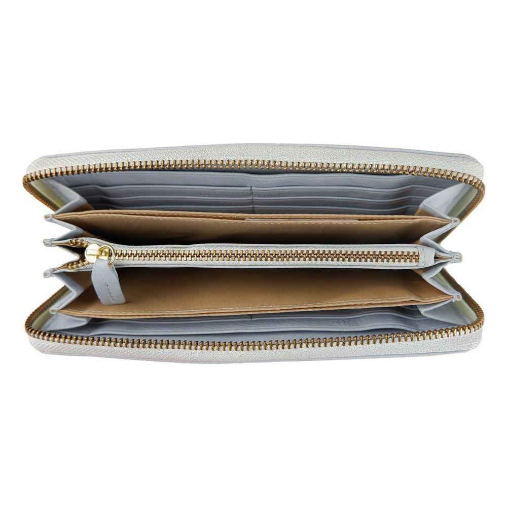 Cavalli Class Gray Calfskin Women Wallet