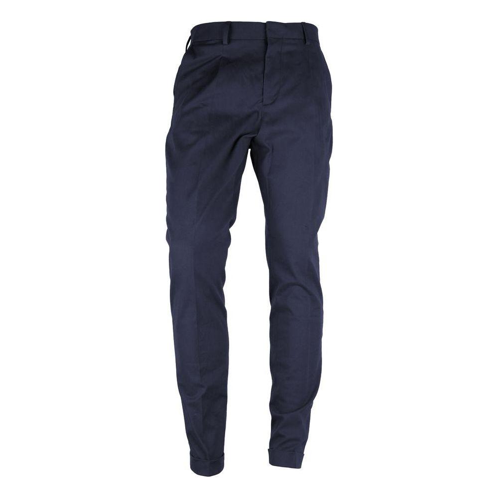 Made in Italy Blue Wool Pant