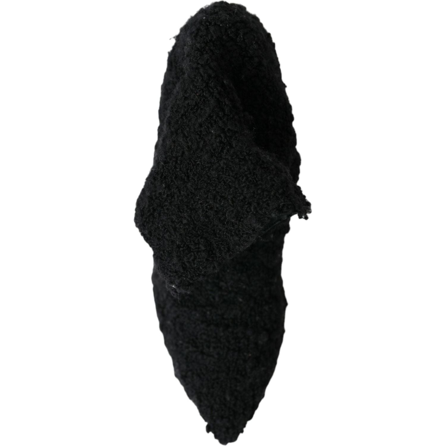 حذاء دولتشي آند غابانا أسود بكعب ستيليتو يصل إلى منتصف الساق