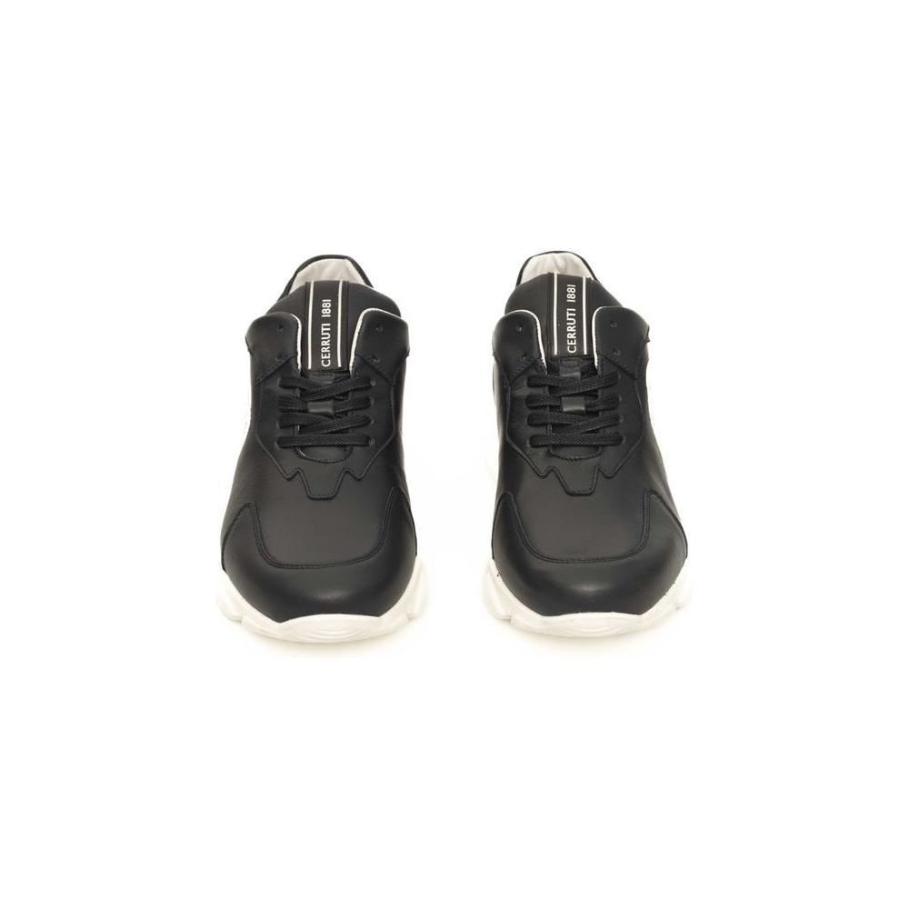 حذاء رياضي رجالي من الجلد باللون الأزرق من Cerruti 1881