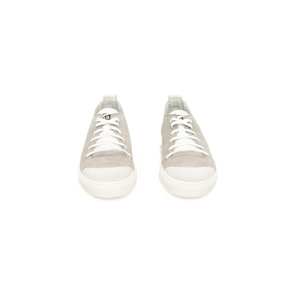 حذاء رياضي رجالي من الجلد باللون الرمادي من Cerruti 1881