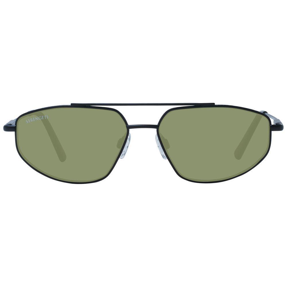 Serengeti Black Metal Sunglasses